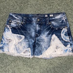 Miss Me limited edition star shorts